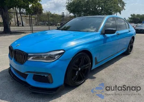 2017 BMW 750 I z USA, uszkodzony, nr VIN WBA7F0C34HGM22159